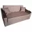 Canapea dreaptă Art Lux N2 (0.83x1.87) cotiere val din lemn, Maro