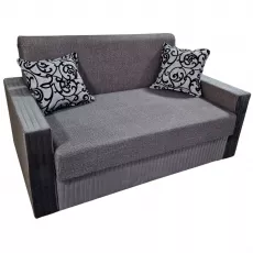 Canapea dreaptă Art Lux N1 (0.83x1.45) cotiere drepte, Dark Grey