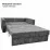 Canapea dreaptă Art Lux N1 (0.83x1.25) cotiere drepte, Gri