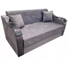 Canapea dreaptă Art Lux N2 (0.83x1.25) cotiere val din lemn, Gri Canapea dreaptă Art Lux N2 (0.83x1.25) cotiere val din lemn, Gri