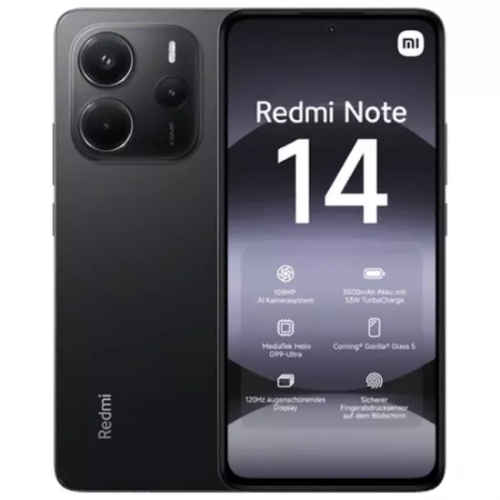 Smartphone Xiaomi Redmi Note 14 4G, 6GB/128GB, Midnight Black