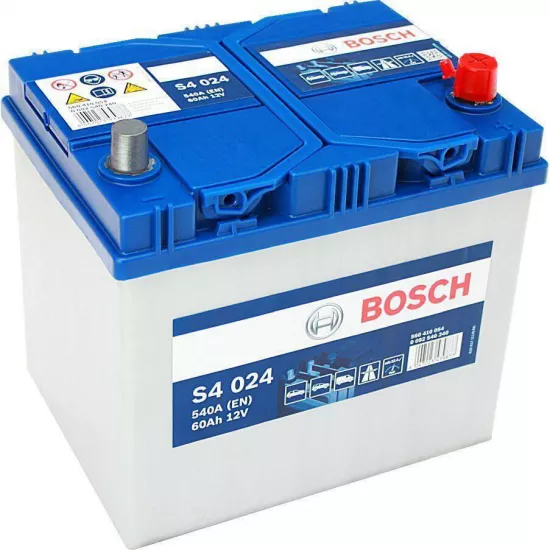 Аккумулятор Bosch 60AH 540A(EN) клемы 0 (242x175x175) S4 004 0092S40040