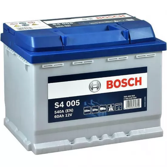 Аккумулятор Bosch 60AH 540A(EN) клемы 0 (242x175x190) S4 005 0092S40050