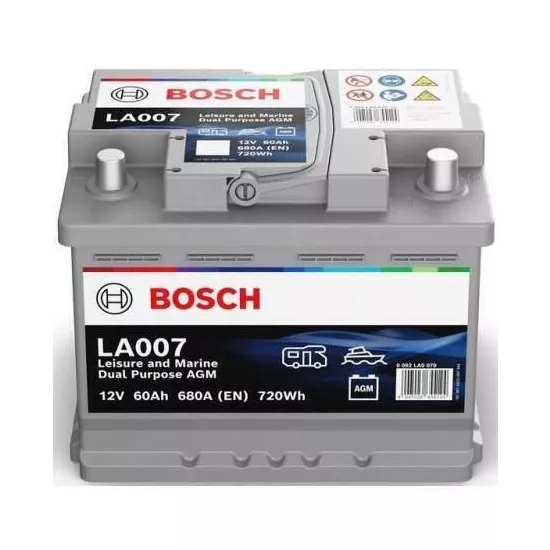 Acumulator auto Bosch 60AH 680A(EN) клемы 0 (242x175x190) S6 005 AGM (Prof DP) 0092LA0070