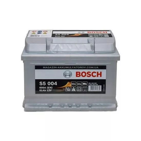 Аккумулятор Bosch 61AH 600A(EN) клемы 0 (242x175x175) S5 004 0092S50040