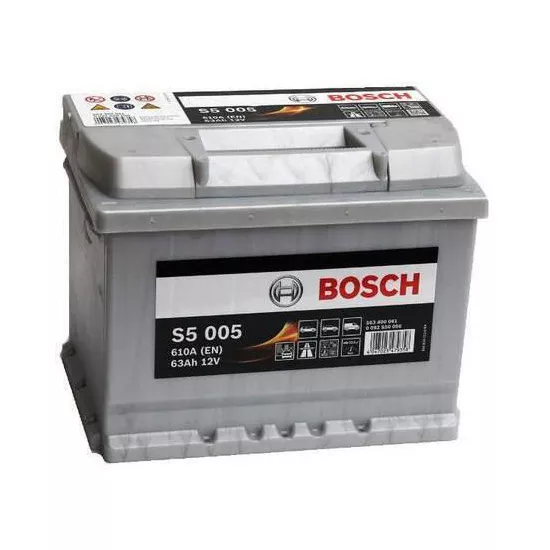 Аккумулятор Bosch 63AH 610A(EN) клемы 0 (242x175x190) S5 005 0092S50050