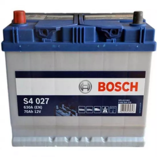 Аккумулятор Bosch 70AH 630A(JIS) клемы 1 (261x175x220) S4 027 0092S40270
