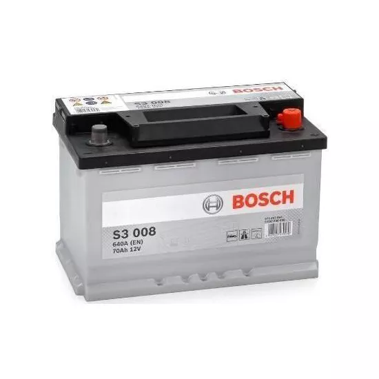 Acumulator auto Bosch 70AH 640A(EN) клемы 0 (278x175x190) S3 008 0092S30080