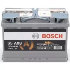 Acumulator auto Bosch 70AH 760A(EN) клемы 0 (278x175x190) S6 008 AGM (Prof DP) 0092LA0080