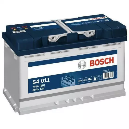 Аккумулятор Bosch 80AH 740A(EN) клемы 0 (315x175x190) S4 011 0092S40110