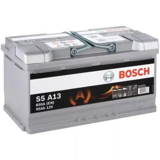Acumulator auto Bosch 95AH 850A(EN) клемы 0 (353x175x190) S6 013 AGM (Prof DP) 0092LA0100