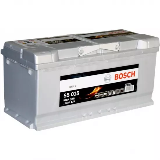 Acumulator auto Bosch 110AH 920A(EN) клемы 0 (393x175x190) S5 015 0092S50150