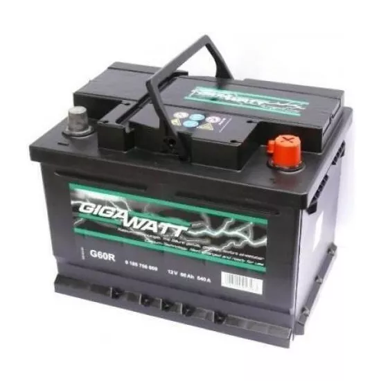 Аккумулятор Gigawatt 60AH 540A(EN) клемы 0 (242x175x190) S4 005 0185756008