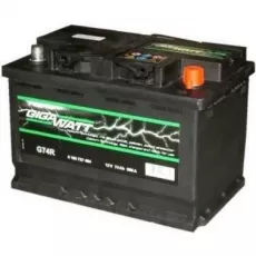 Acumulator auto Gigawatt 74AH 680A(EN) клемы 0 (278x175x190) S4 008 0185757404
