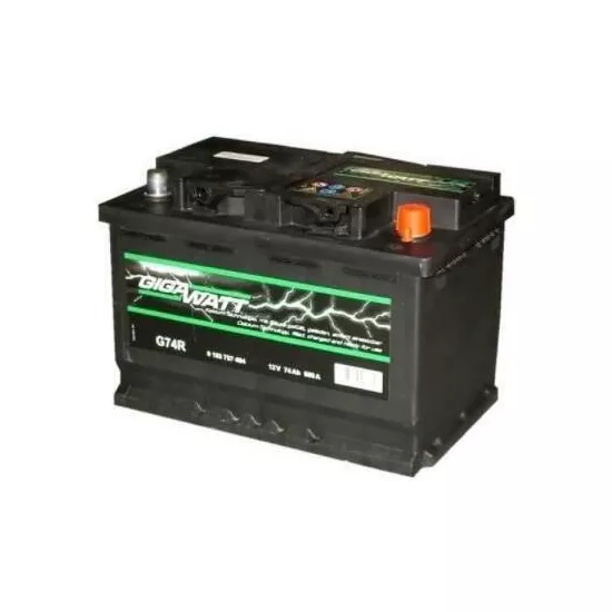 Аккумулятор Gigawatt 74AH 680A(EN) клемы 0 (278x175x190) S4 008 0185757404