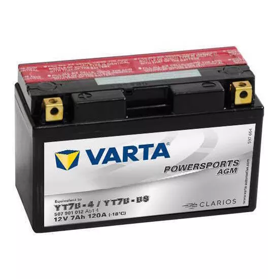 Аккумулятор Varta 12V 7AH 120A(EN) клемы 1 (150x66x94) YT7B-BS AGM 507901012I314