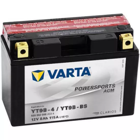 Аккумулятор Varta 12V 8AH 120A(EN) клемы 1 (149x70x105) YT9B-BS AGM 508902012I314