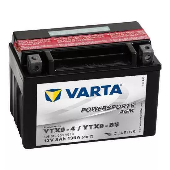 Acumulator auto Varta 12V 8AH 135A(EN) клемы 1 (152x88x106) YTX9-BS AGM 508012014I314