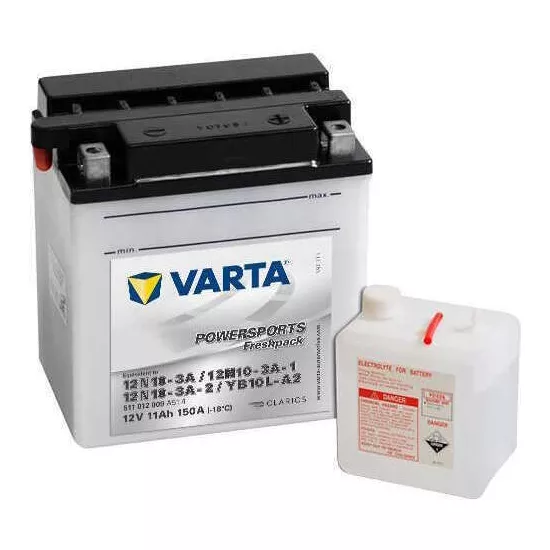Acumulator auto Varta 12V 11AH 150A(EN) клемы 0 (136x91x146) YB10L-A2 (CB10L-A2) 511012015I314