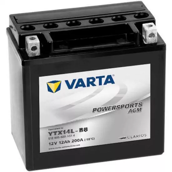 Acumulator auto Varta 12V 12AH 190A(EN) клемы 1 (152x70x150) YT14B-BS AGM 512903019I314