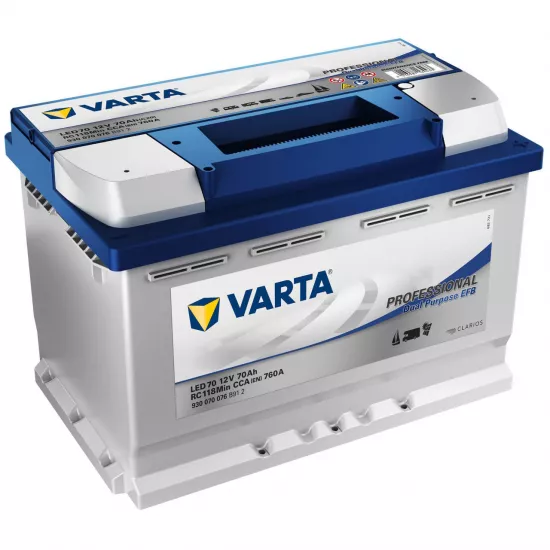 Аккумулятор Varta 70AH 760A(EN) клемы 0 (278x175x190) S6 008 EFB (Prof DP) 930070076B912