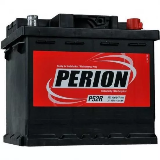 Acumulator auto Perion 52AH 470A(EN) клемы 0 (207x175x190) S4 002 552400047