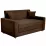 Диван прямой CAM G3 (160) подлокотники прямые обычные, Tenerife 11 Коричневый