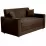 Диван прямой CAM G3 (160) подлокотники прямые деревянные, Tenerife 11 Коричневый