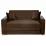 Диван прямой CAM G3 (160) подлокотники прямые деревянные, Tenerife 11 Коричневый