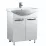 Тумба с раковиной Mashtab Delfin (Basic) 50 см 2 дверцы, White