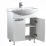 Тумба с раковиной Mashtab Delfin (Basic) 50 см 2 дверцы, White