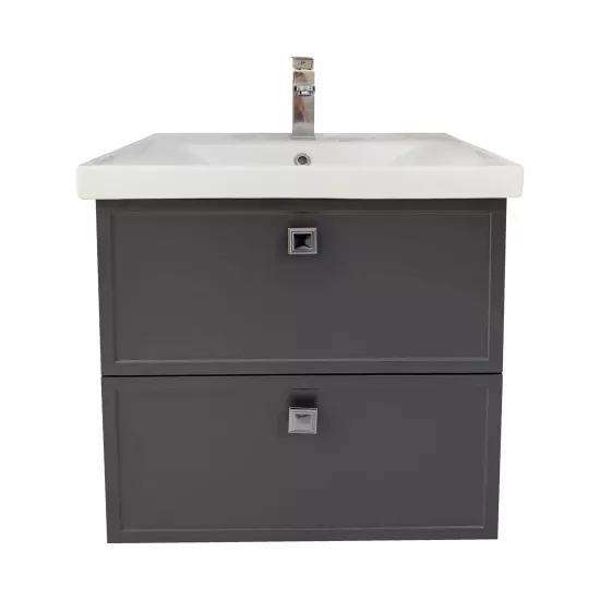 Dulap cu lavoar Mashtab Alicante (Sava) 60 cm, Antracit