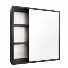 Dulap-oglindă pentru baie Mashtab Toledo (70 cm), Black Dulap-oglindă pentru baie Mashtab Toledo (70 cm), Black