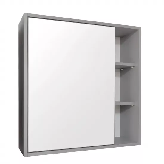Dulap-oglindă pentru baie Mashtab Lerida (70 cm), Gray