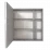 Dulap-oglindă pentru baie Mashtab Lerida (70 cm), Gray