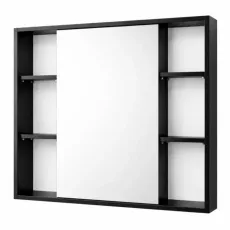 Шкаф-Зеркало для ванной Mashtab Toledo 80x73 Black (11859)