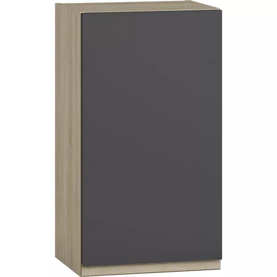 Верхний кухонный шкаф Magnus Jetta Nr 1, 40/72, ДСП, Графит/Сонома