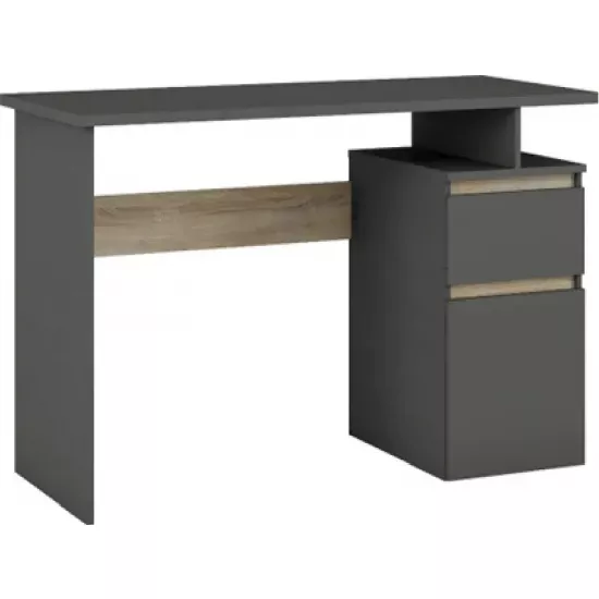 Masa de birou Magnus Table 4 (140cm), 140x60 cm, Grafit/Sonoma