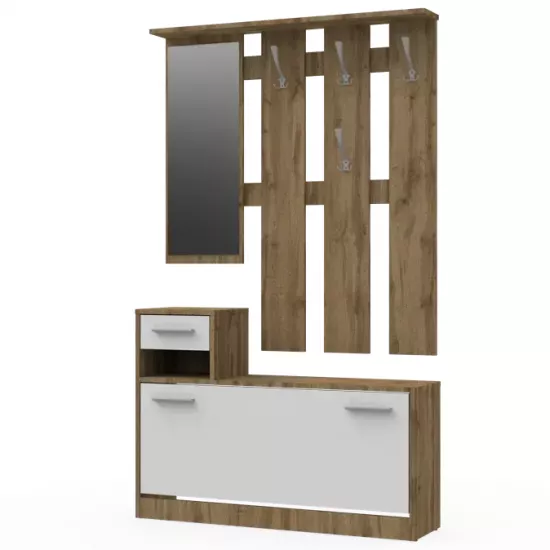 Прихожая Magnus Billie (100 см), Sonoma/White