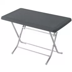Masă de grădină Magnus Rattan pliabila, Gri Masă de grădină Magnus Rattan pliabila, Gri