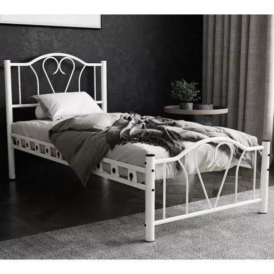 Кровать Magnus Orkide, 120 x 200 см, Белая