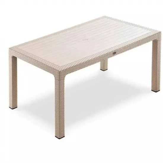 Стол садовый Magnus Rattan (70х120), Капучино