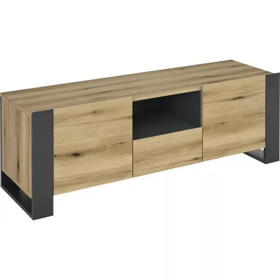 Comoda TV Magnus Combo (140 cm), Grafit/Stejar