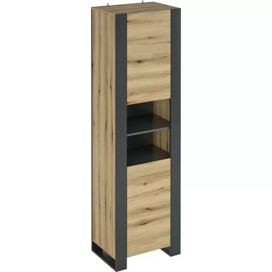 Dulap Magnus Combo CO7 (59,6 cm), Grafit/Stejar