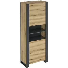 Dulap Magnus Combo CO8 (79,6 cm), Grafit/Stejar Dulap Magnus Combo CO8 (79,6 cm), Grafit/Stejar