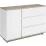 Comodă Magnus Concept 1D3S (120 cm), stejar craft gri/nimfea alb