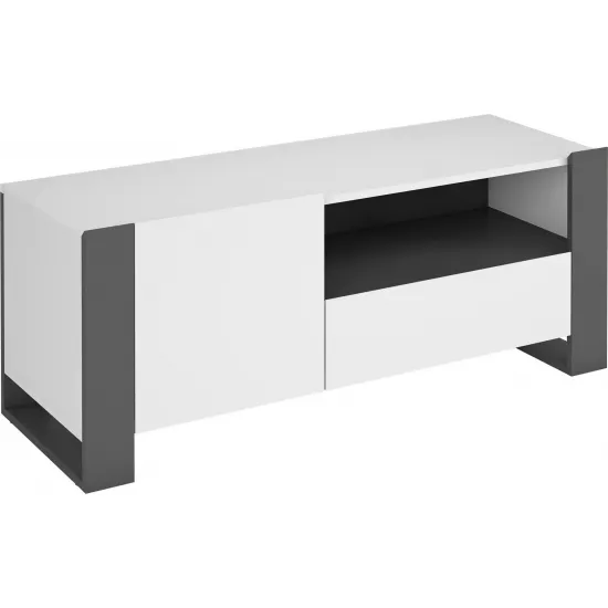 Comoda TV Magnus Combo C03 (120 cm), grafit/alb