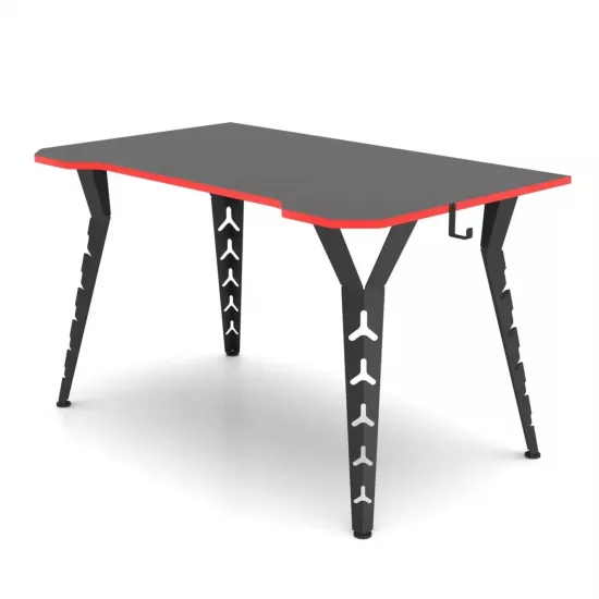 Masa de birou Magnus Tuyan Gamer, Black / Red