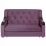 Диван прямой CAM N7+ (170x100) подлокотники деревянные волна, Tenerife 41 Фиолетовый