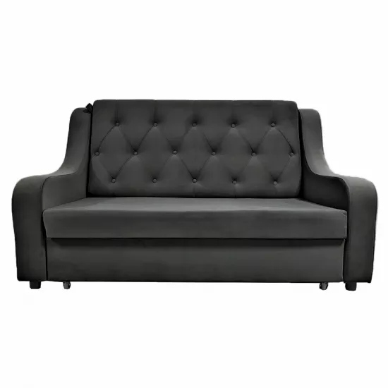 Диван прямой CAM N7+ (190x100) без деревянных подлокотников, Tenerife 57 Тёмно серый